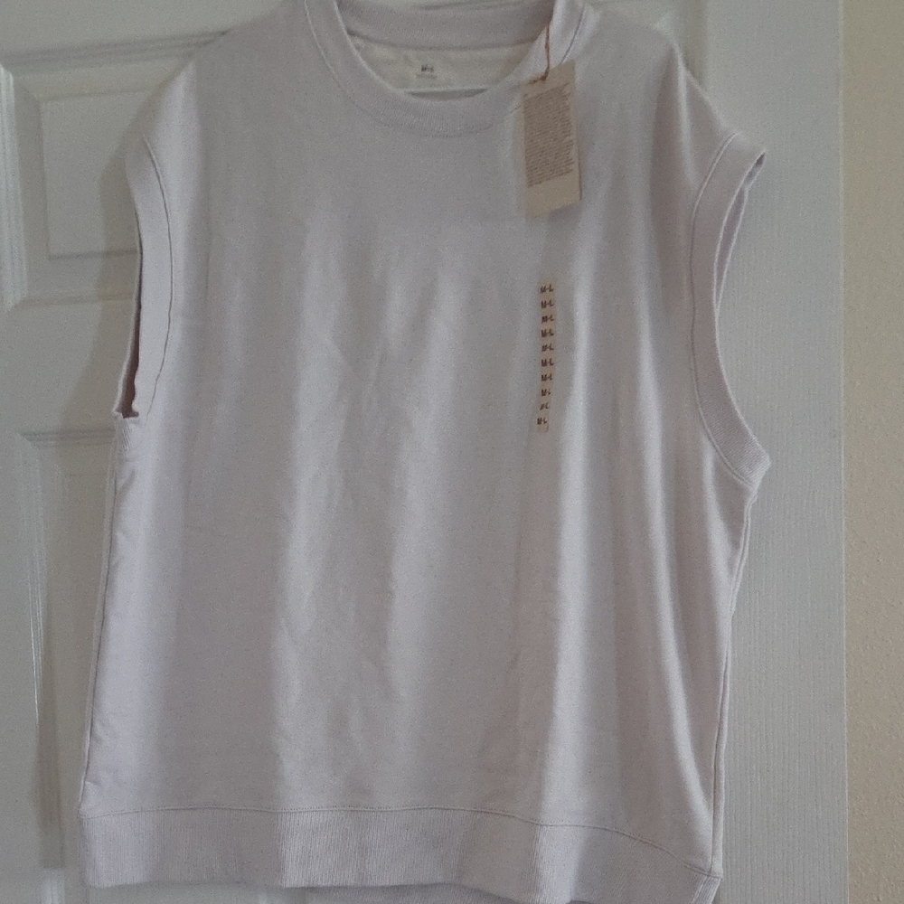 Sleeveless White Top